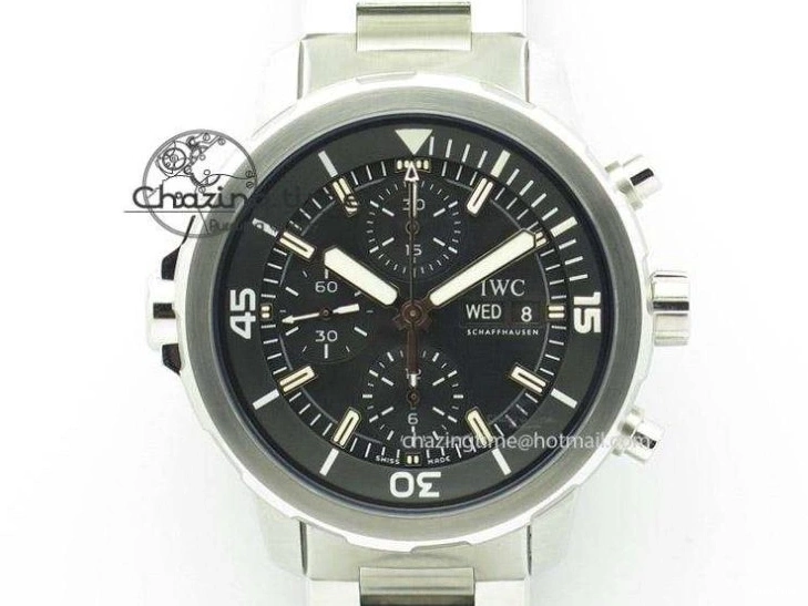 MIROTIME 0215 Soft Pilot Chrono 3777 43mm ZF 1:1 Best Edition Black Dial On Black Leather Strap A 7360
